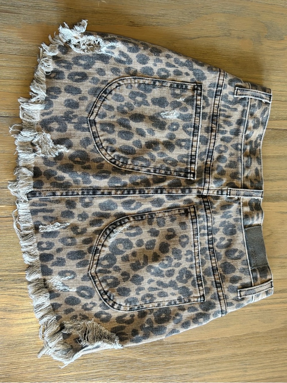 Carmar Leopard Print Mini Skirt with Front Zip - Brown and Black - Picture 14 of 16